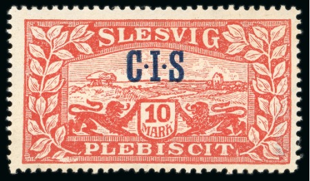 Stamp of Germany » Plebiscite Areas » Schleswig 1920 Officials "C I S" overprinted 10m dark orange-red, mint