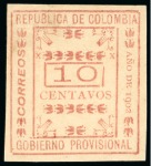 Stamp of Colombia » States - Bolivar Tumaco. 1903 5c grey and 10c red, unused