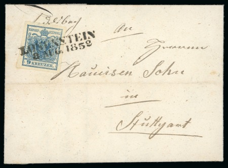 Stamp of Austria » Upper Austria (Oberösterreich) Losenstein - Upper Austria (Niederösterreich). 1850