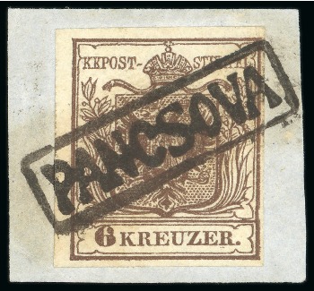 Stamp of Austria » Banat-Serbian Military Frontier (Banatisch-Serbische Militärgrenze) Pancsova - Banat-Serbian Military Frontier (Banatisch-Serbische Militärgrenze). 1850 6kr, Müller 2068a