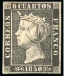 Stamp of Large Lots and Collections 1850-60, Mostly used selection on a stockpage, from 1850 6c black mint 