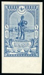Stamp of Turkey Turkey 1918 UNISSUED Sinai & Egypt Occupation Issue 1pi & 25pi blue in n.h. margin examples