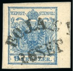 Stamp of Austria » Bukovina (Bukowina) Bojan - Bukovina (Buwovina). 1850 1kr, Müller 278a