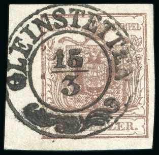 Stamp of Austria » Styria (Steiermark) Gleinstetten - Styria (Steiermark). 1850 6kr, Müller 794a