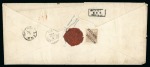 Stamp of Austria » Lower Austria (Niederösterreich) Strengberg - Lower Austria (Niederösterreich). 1850 9kr (2) + 6kr on registered mail with advise of delivery to Belgium