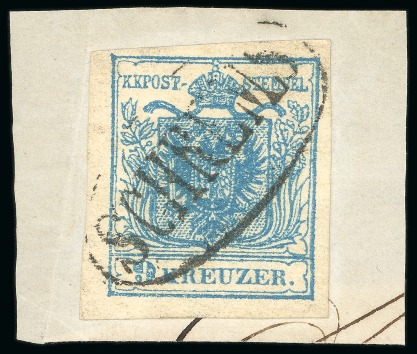 Stamp of Austria » Lower Austria (Niederösterreich) Schrems - Lower Austria (Niederösterreich). 1850 9k, very fresh ; Müller 2565a, 120pts.