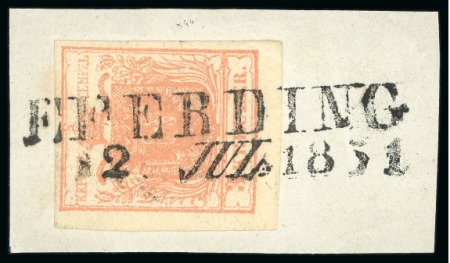 Stamp of Austria » Upper Austria (Oberösterreich) Eferding - Upper Austria (Oberösterreich). 1850 3kr, Müller 590b