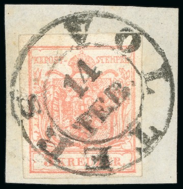 Stamp of Austria » Tyrol (Tirol) Volters - Tyrol (Tirol). 1850 3kr, Müller 3129a
