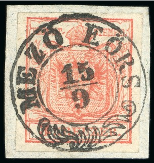 Stamp of Austria » Hungary (Ungarn) Mezö Eörs - Hungary (Ungarn). 1850 3kr, Müller 1677b