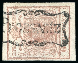 Stamp of Austria Prossnitz - Moravia (Mähren). 1850 6kr, Müller 2261c