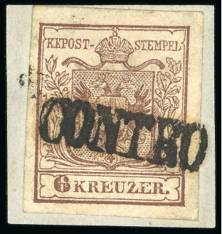Stamp of Austria » Instructional Postmarks (Zur Entwertung Verwendete Zusatzstempel) Contro. 1850 6kr, Müller 3752a