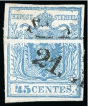 Stamp of Austria » Lombardy Venetia 1850 First-Issue collection comprising over 140 stamps and 16 covers, extraordinarily fine condition