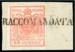 Stamp of Austria » Lombardy Venetia Lombardy-Venetia. 1850 First-Issue cancellation assembly comprising over 200 stamps