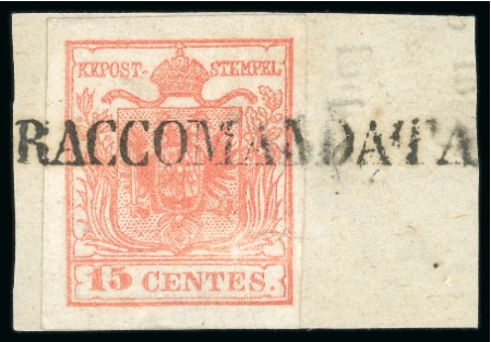 Stamp of Austria » Lombardy Venetia Lombardy-Venetia. 1850 First-Issue cancellation assembly comprising over 200 stamps