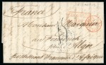 Stamp of Cuba 1851 (May 4) Entire letter from Havana to Algiers