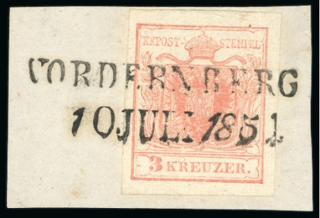 Stamp of Austria » Styria (Steiermark) Styria (Steiermark). 1850 Cancellations. Group of 69 stamps (mainly on fragments) and two covers
