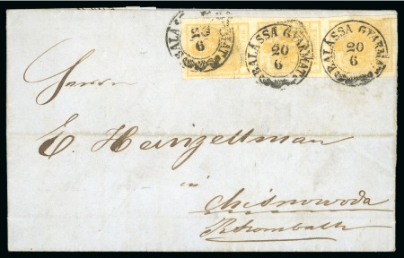 Stamp of Austria » Hungary (Ungarn) Hungary (Ungarn). 1850 First-Issue assembly comprising 75 cancellations incl. fragments and covers