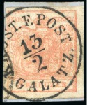 Stamp of Austria » Military Mail (Feld- und Militärpostämter) Military Mail (Feldpost). 1850 First-Issue group of five stamps with usages in Romania and Italian States