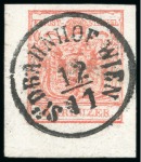 Stamp of Austria » Vienna and Suburbs (Wien und Vorstädte) Vienna and Suburbs (Wien und Vorstädte). 1850 First-Issue group featuring 21 cancellations