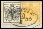 Stamp of Austria » Silesia (Schlesien) Silesia (Schlesien). 1850 First-Issue assembly of 15 cancellations, also incl. one cover