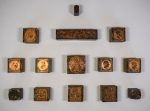 Stamp of France » Collections Lot de 14 poinçons ayant probablement servis à l'illustration