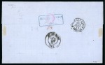Stamp of China » Foreign Post Offices » French Post Offices 1872 Double rate cover via French packet bearing 1863-71 80c pair and 1870-71 40c