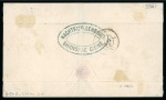 Stamp of China » Foreign Post Offices » French Post Offices 1871 (Nov 22) Cover to Lyon at single rate by British packet with 1853 10c & 40c and 'Bordeaux' 80c
