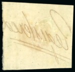 Stamp of Great Britain » 1847-54 Embossed 1847-57 6d Dull Lilac marginal example from the lower right of the sheet with deckled edge at right