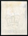 Stamp of Great Britain » 1855-1900 Surface Printed » 1880-81 Provisional Issue and 1881 1d Lilac 1880-81 5d Indigo pl.3 (never put to press), imperforate imprimatur taken from the spare registration sheet