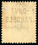 Stamp of Great Britain » Officials Government Parcels: 1887 1 1/2d dull purple and pale green "Govt Parcels" overprinted in blue-black