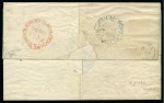 Stamp of South Africa » Cape of Good Hope 1855-63 6d Deep Rose-Lilac on white paper, fine to very good margins, tied to 1859 (Feb 19) wrapper from Cape Town to England