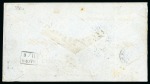 Stamp of China » Foreign Post Offices » French Post Offices 1870 (Sept 15) Double rate cover from Shanghai to Hamburg, franked by 1867 80c strip of three