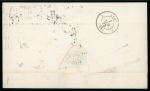 Stamp of China » Foreign Post Offices » French Post Offices 1875 Cover from Shanghai via Brindisi to Lyon, franked by 1870-75 10c brown on rose, 40c and 80c