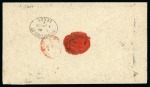 Stamp of Palestine and Holy Land » Turkish Post Offices 1902 Envelope sent registered from Jerusalem to the UK with 1901 2pi tied by oval Arabic cancel