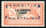 Stamp of France » Émissions à partir de 1900 1929, Y&T 257A Exposition philatélique du Havre *,