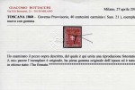Stamp of Italian States » Tuscany 1860 40c carmine, a very fine mint o.g. example