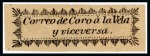 Stamp of Venezuela » Coro-La Vela Issues Coro-La Vela. 1867 black on white paper with ornamental frame, mint