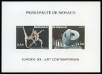 Stamp of Colonies françaises » Monaco 1993, Lot de 10 blocs spéciaux sur papier gommé en