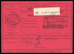 Stamp of Thailand 1931 (April 4) Parcel card form from Bangkok to Zurich