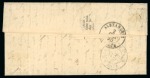 Stamp of France » Guerre de 1870-1871 EGYPTE - Lettre pour Alexandrie affranchissement Empire