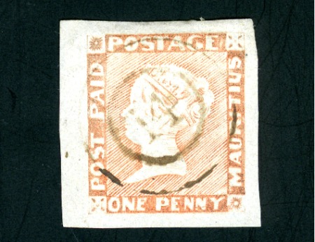 Stamp of Mauritius » 1848-59 Post Paid Issue » Worn Impressions (SG 16-22) 1857-59 1d red, worn impression, position 7, used