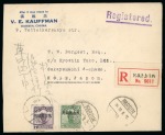 Stamp of China » Chinese Empire (1878-1949) » Chinese Republic 1927 (June 18) Registered cover from Harbin to Kobe with "China International /Famine Relief Fund" 1c stamp