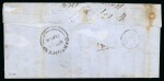 Stamp of Colombia 1863 10c blue on transatlantic cover