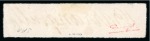 Stamp of Colombia » States - Bolivar 1863-66 1p red, strip of five, types 5-6-7-1-2, used