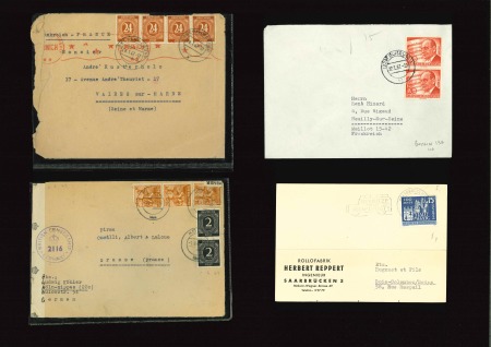 Stamp of Large Lots and Collections 1946-48 Allied Zones group of 92 covers/cards
