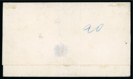 1861-62 First Athens print 20L deep blue without control