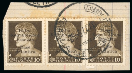Stamp of Large Lots and Collections 1943-44 Italy France BASE ATLANTICA Lot on 6 pages