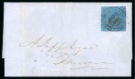 Stamp of British Guiana » 1850 Cotton-Reels (SG 1-8) THE "SIR JOHN WILSON" 12 CENTS PALE BLUE COVER
