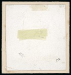 Stamp of British Guiana 1876-79 Ship issue, master die proof in black on glazed