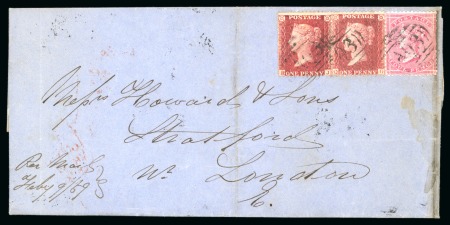 Stamp of British Guiana » British Post Offices 1859 Cover from Demerara (letter inside encloses bill for £100) 